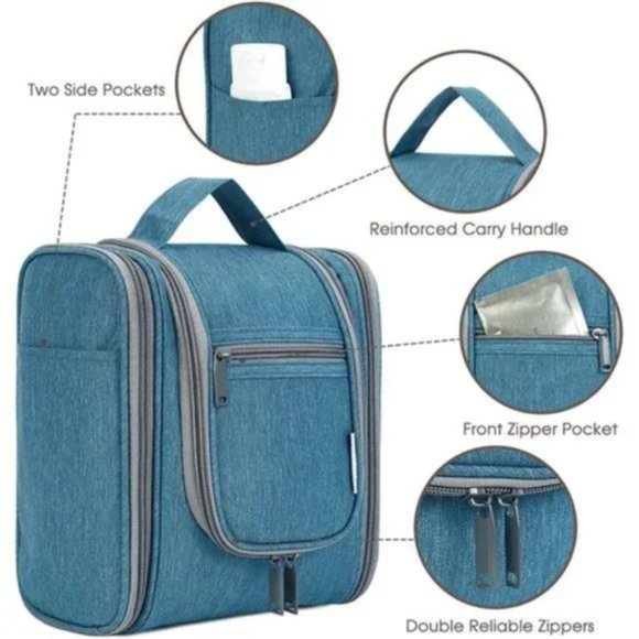 Hanging Travel Toiletry Bag Cosmetic Make up Organizer for Women and Men - Picture 2 of 7